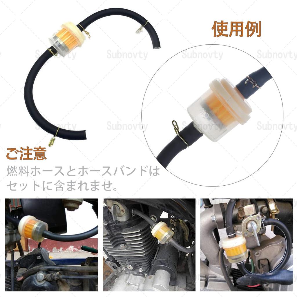 Uniwersalny filtr paliwa [Zestaw 10 szt.] Filtr paliwa, Filtr paliwa, Kompatybilny z wężem