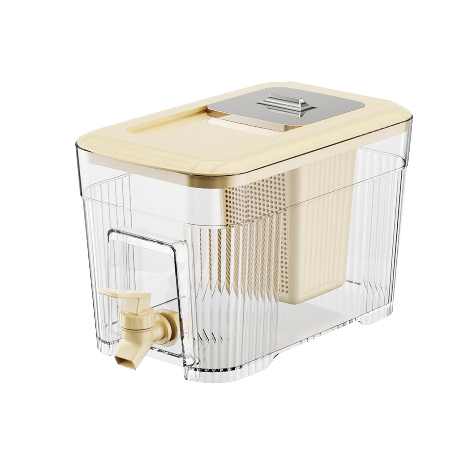 

Диспенсер для напитков с краном, диспенсер для напитков в холодильнике, диспенсер для напитков на 6 л для вечеринок с соком или диспенсером для напитков для барбекю, пикника, вечеринки у бассейна One Size жёлтый