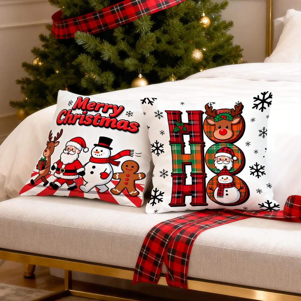 Christmas cheer squad  design Cushions Pillowcase Polyester Cushion Cover Throw Pillow Pillowcover Home Car Sofa Decor