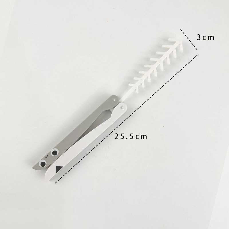 4pcs Sets Butterfly Knife Collection Model Safety Plastic Knife 3D Gravity Claw Knife Model