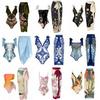 2025 European & American Sexy One-Piece Skirted Swimsuit for Resort Beachwear