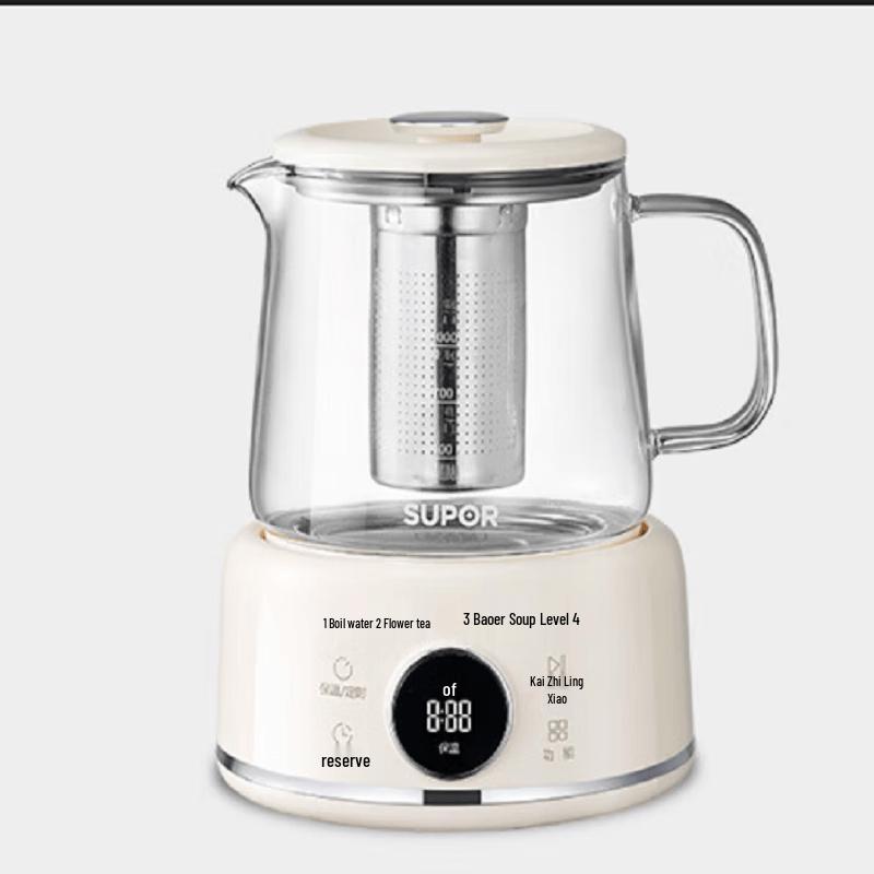 SUPOR 1L Mini Portable Health Pot & Tea Maker CN plug (adapter included)