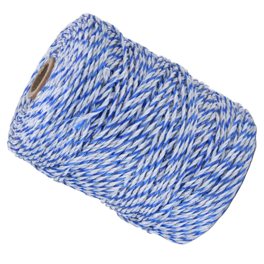 3mm 200 Meters Electric Fence Polywire Portable Electric Fence Rope Conductive Rope for Livestock