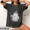 Comfort Cat Hat Wizard Meme Cotton 90s Graphic Tee Shirt RZ