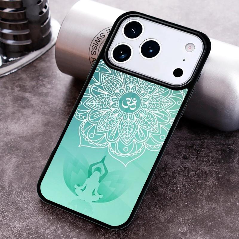 Mandala Chakra Yoga Phone Case for iPhone 17 16 15 Pro Max Air 14 13 12 11 Plus Shockproof Capa Cover