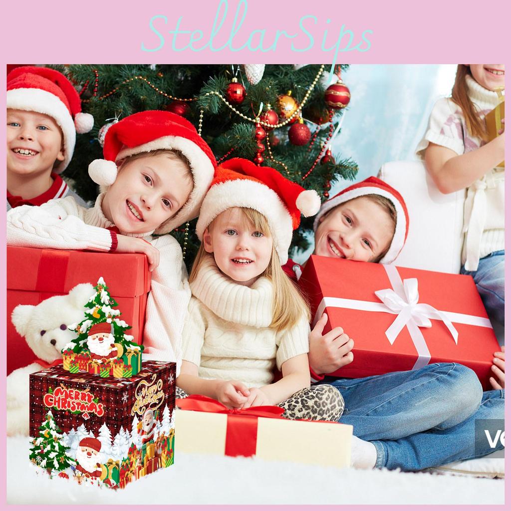 Gift Party Christmas Box With Red Plaid Pattern Festive Decor And Exchange Gift