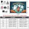 Party Backdrop Halloween Flat Spooky Ghosts Pumpkins Forest Scene Photo Background Decor Party Decor