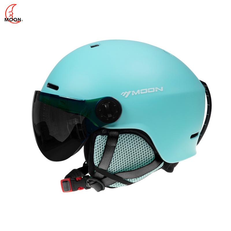 Unisex Ski Helmet with Goggles: Asian Fit, Impact-Resistant, Integrated Molding for Cycling & Mountain Safety