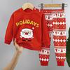 Cute Cartoon Design Pure Cotton Sleepwear Set for Boys and Girls - Long Sleeve Top and Pants for Autumn