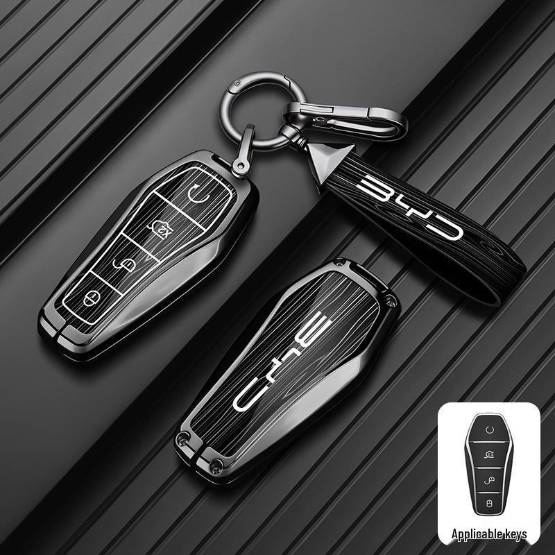 BYD S7 Key Shell Cover for S6, F3, G6, E6, G3, L3, F0, M6 - Metal Key Case