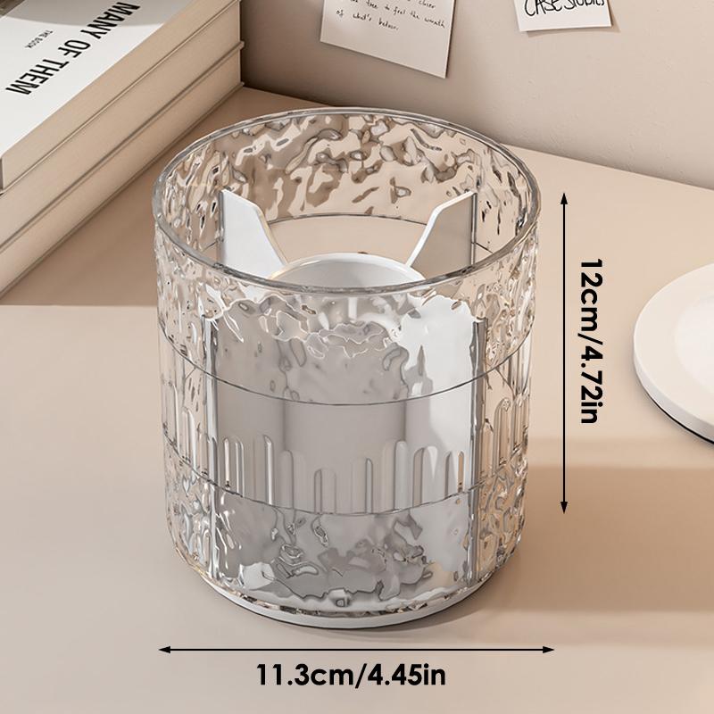 360° Rotating Makeup Brush Holder Luxury Cosmetic Organizer Lipstick Eyebrow Pencil Stationery Holder Eye Shadow Storage Box