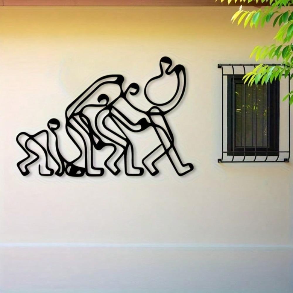 Metal Evolution Wall Art Sculpture for Classroom Study Room Office Decor Gift