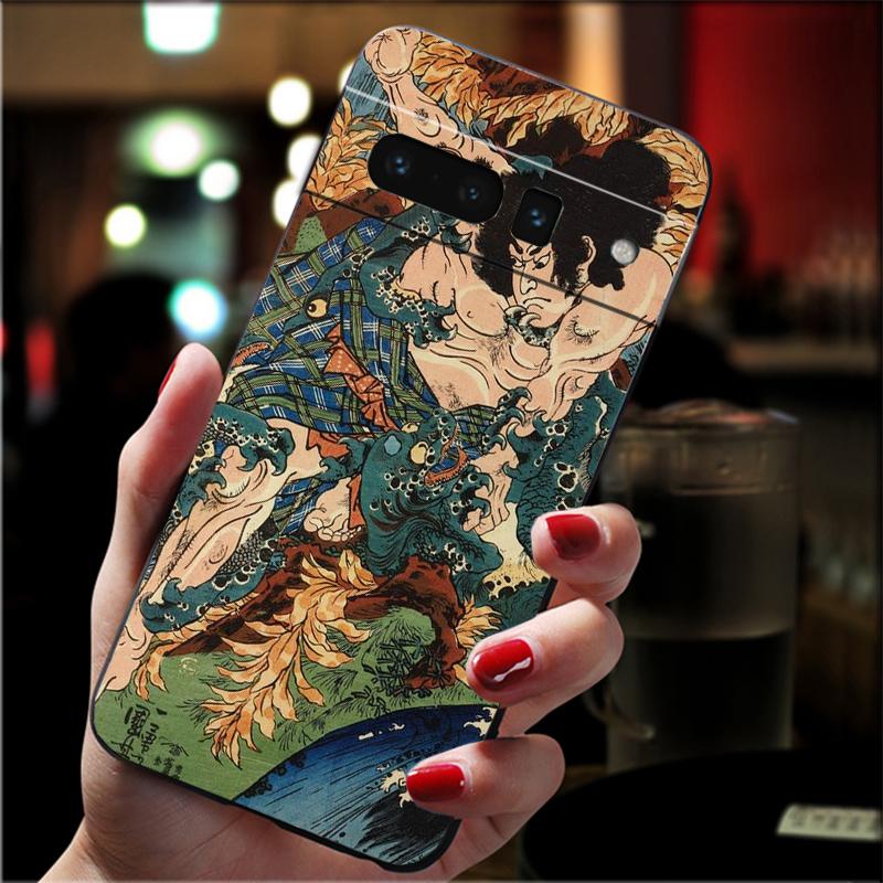 Phone Case For Google Pixel 10 9 Pro XL 9A 8 7 6 Pro Pixel 8A 7A 6A Pixel 8 7 6 5 Japanese samurai