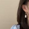 Pearl Earrings Korean Simple Cold Wind Diamond Ear Jewelry Fashion Personality Earrings Women