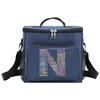 Insulated Bags Portable Shoulder Lunch Bag Waterproof Cooler Box Thermal Organizer Handbag for Men and Women Text Letter Pattern