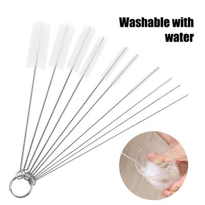 10pcs Bottle Cleaning Brushes Multifunctional Reusable Straw Cleaning Brush For Narrow Neck Bottles Cups Cleaning Tattoo Cup Br