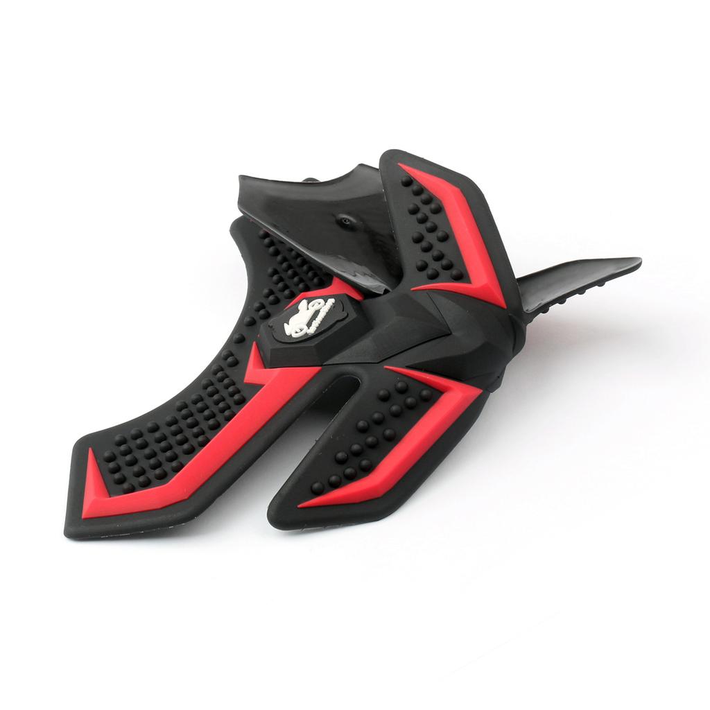 3D Gummi Universal Motorrad Kraftstoff Gastank Pad Schutz Aufkleber Aufkleber Rot