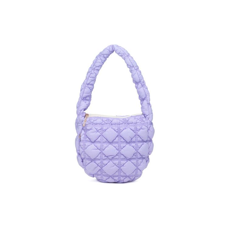 New CARLYN Nylon Cloud Bag, Handbag, Shoulder Bag Women's Purple H71307020V