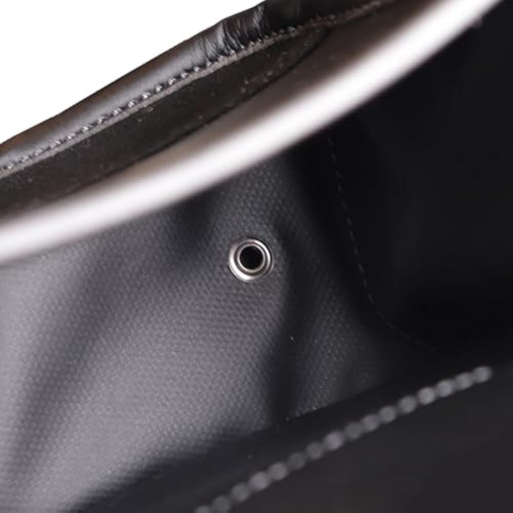 Fujiya (Fujiya) Architectural Thin Waist Bag, 3 Tiers, Black Gold, Light PU Leather Series, AB-43BG