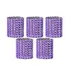 10pcs Gold Silver Napkin Ring Chairs Buckles Wedding Event Decoration Crafts Rhinestone Bows Holder Handmade Party Supplies