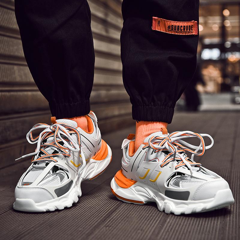 Unisex retro modne buty męskie trampki