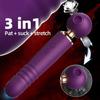 Rechargeable Thrusting Vibrators Powerful Av Magic Wand 3in1 Beating Clitoris G Spot Stimulator Sex Toys Clit Sucker for Women