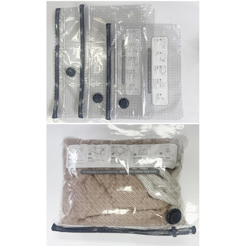 Vacuum Storage Bags with Electric Pump Valve Space Saver Compression Sealed Organizer for Clothes Wardrobe Travel Luggage Reusable Large Capacity