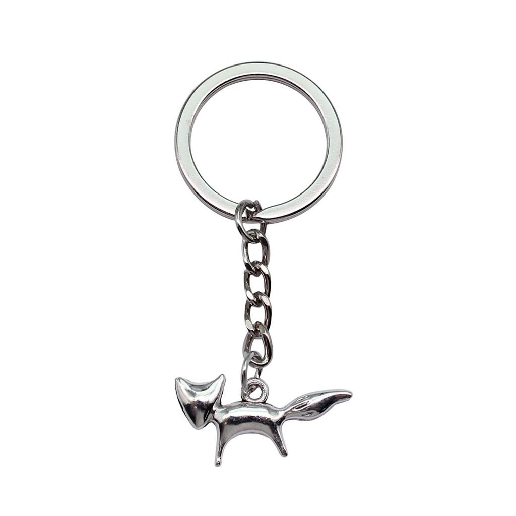 Bear Charm Tiger Keychain Wild Animal Pendants Key Ring 28mm