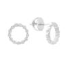 Silver Earrings with Cubic Zirkonia (2193081)