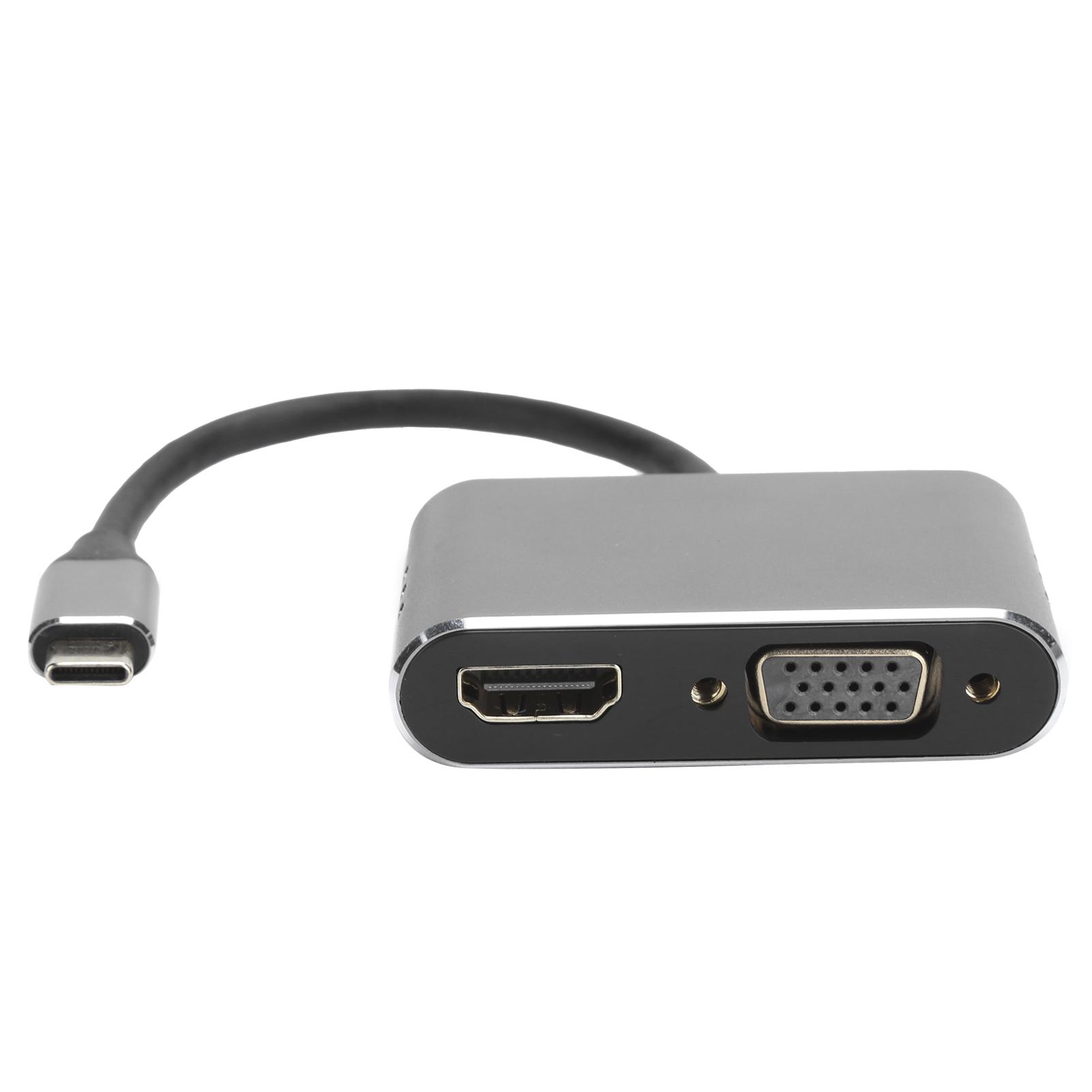 

Док-станция 5 в 1 TypeC на HDMI VGA USB3.0 PD зарядка 3,5 мм или концентратор для ноутбука