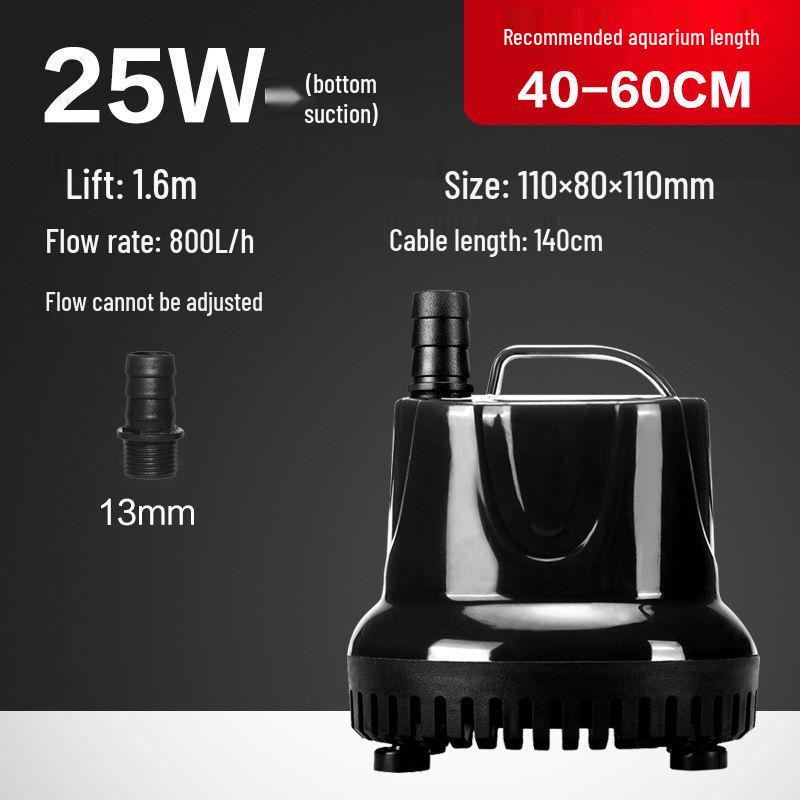 Goldfish Tank Mini Silent Submersible Pump for Rockery Waterfall, Fountain, and Circulation Filter.