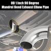 uxcell SS304 Stainless Steel Mandrel Bend Elbow, Exhaust Elbow Pipe, For Car Modified Exhaust