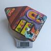 Halloween Themed House Shaped Tin Storage Box Desktop Organizer Container with Lid for Small Items and Office Supplies