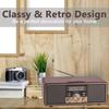 Wooden Retro Bluetooth Speaker  Home Dual Speaker Plug-in Radio