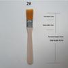 Nylon Bristle Brush with Wood Handle - Versatile for Painting, BBQ, and Cleaning