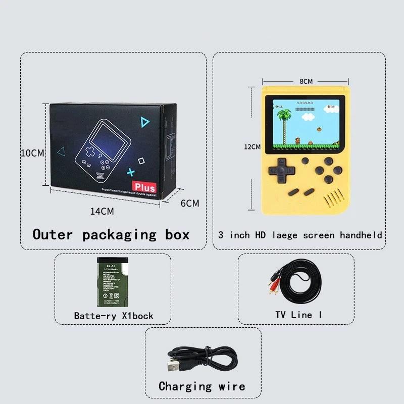 Retro Portable Mini Handheld Game Player 8 Bit Video Game Console Built-In 500 Games Gameboy For Kid Gift