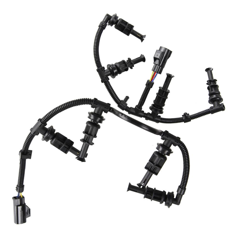 Glow Plugs Set with Harness For Ford 6.4L Powerstroke 2008-2010