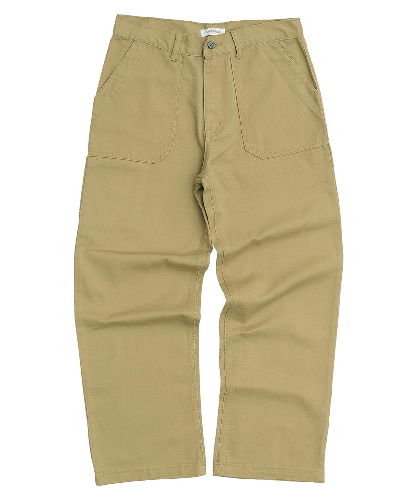 PAPERBOY Regular Fit Cotton Pants - Beige