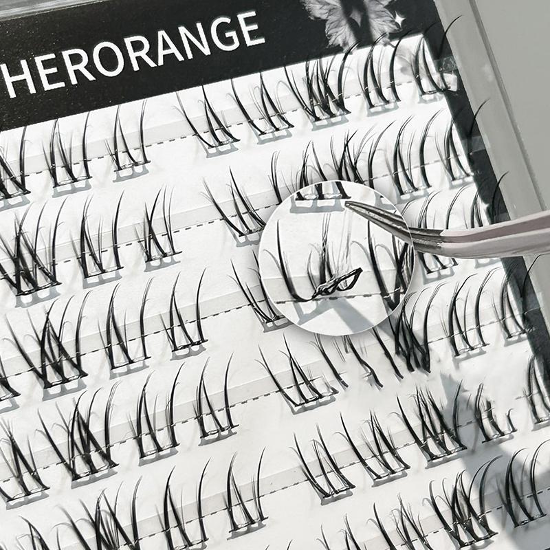 Thai Style False Eyelashes Segmented Natural Eyes Makeup No Need Glue False Eyelashes Self-Adhesive Cluster Diy Lashes Extension