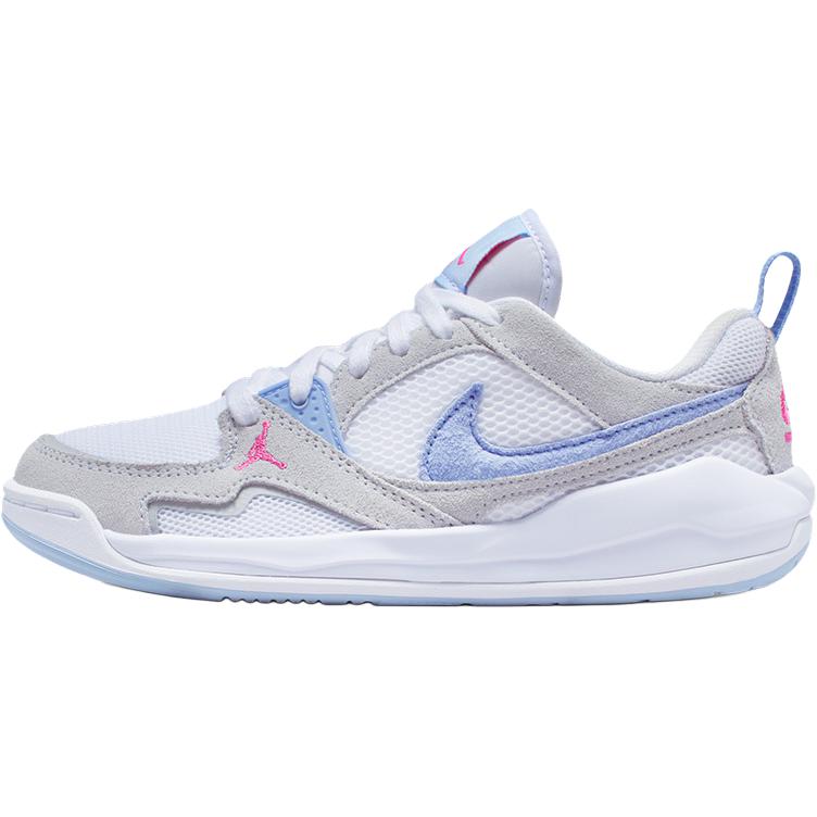 

New Jordan CMFT Era Low Top Children s Basketball Shoes White Blue Teenagers HQ0506-140 35.5