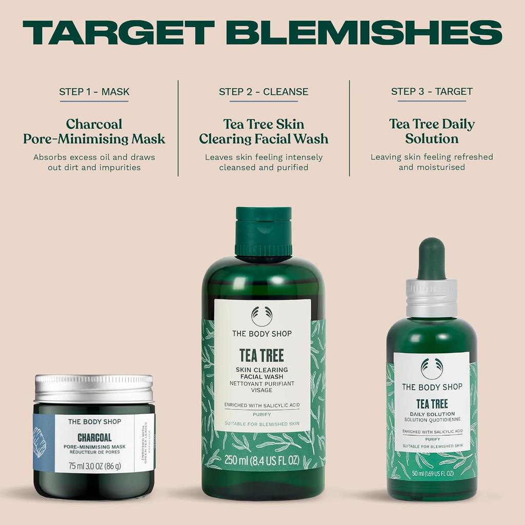 The Body Shop Himalaya-Kohle Reinigende Glow-Maske 75 ml Porenverfeinernde Gesichtsmaske Für Tiefenreinigung Strahlkraft