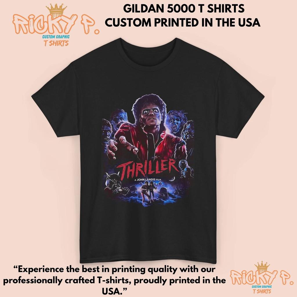 T-shirt Unisex Pesante in Cotone Michael Jackson Thriller