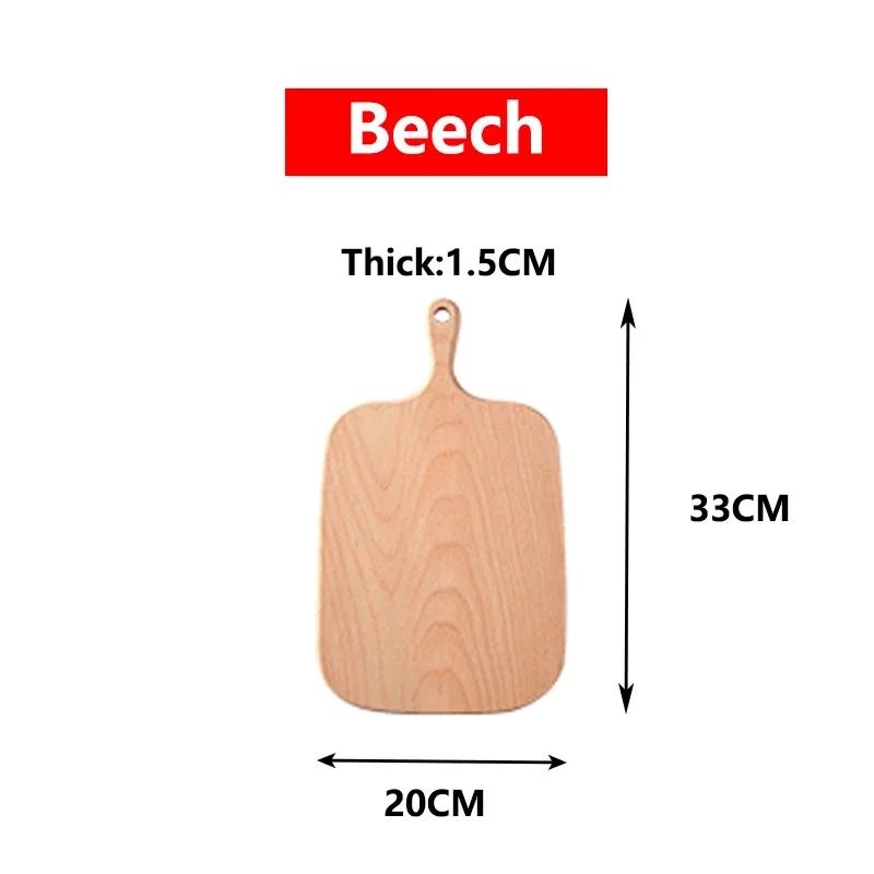 Placi de tocat solide din nuc negru Tava din lemn Tabla pentru pizza Tabla de taiere Ustensile de bucatarie pentru copt Paine Fructe Tabla lipicioasa