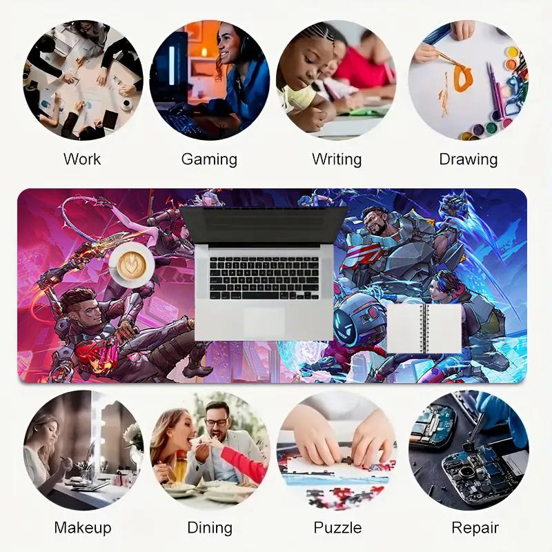 Dota Xl Gaming-Mauspad Rutschfeste Gummibasis Genähte Kante Wasserdichte Schreibtischunterlage für PC Laptop Gamer Büro Computerzubehör C929925