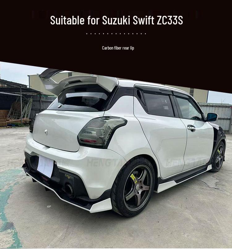 Carbon Fiber Rear Bumper Diffuser for 2018-2023 Suzuki Swift ZC33S