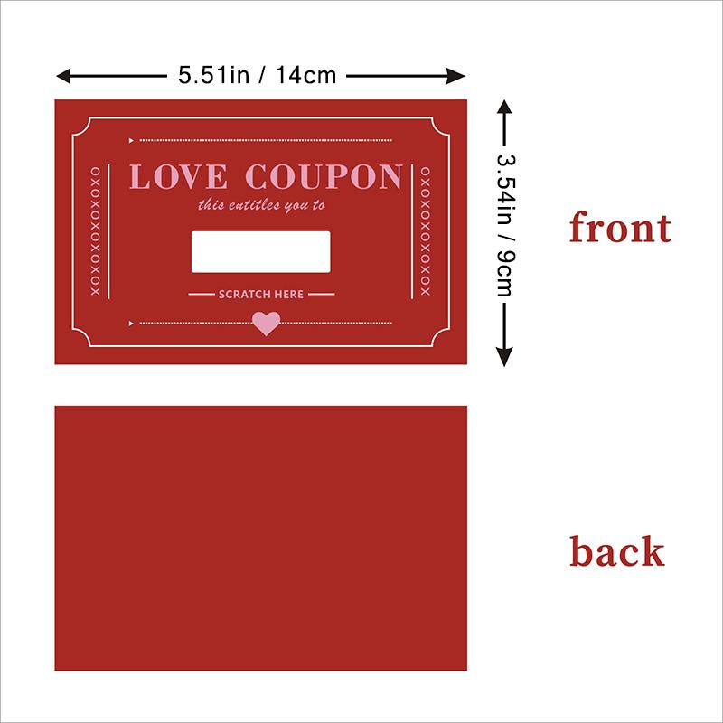 20 Stück Rubbelkarten Liebesgutschein Valentinstag Geburtstag Überraschungsgeschenk Gutscheine Jubiläum DIY Tickets Liebesbotschaft Spielkarten