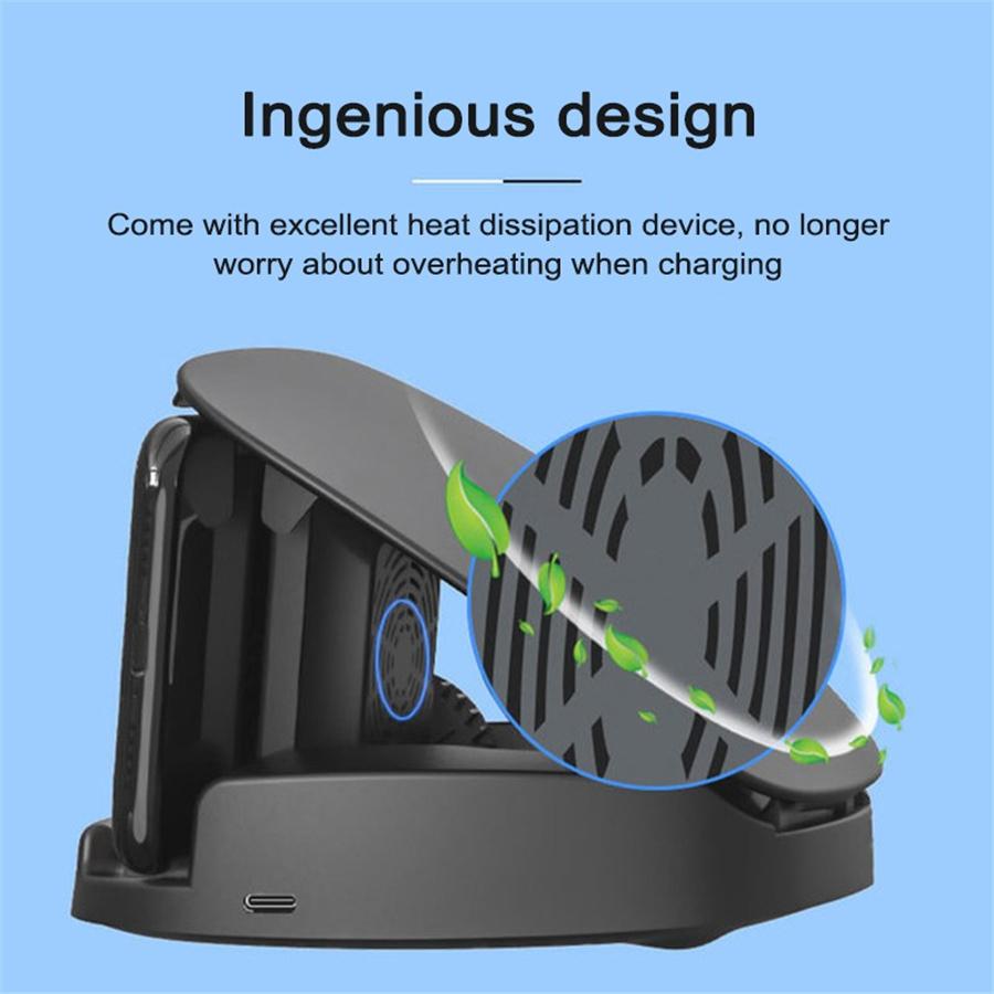 New Smart Car Wireless Charger Mobile Phone Holder Automatically Opens Closes Infrared Touch Dual Sensor Wireless Car Charger