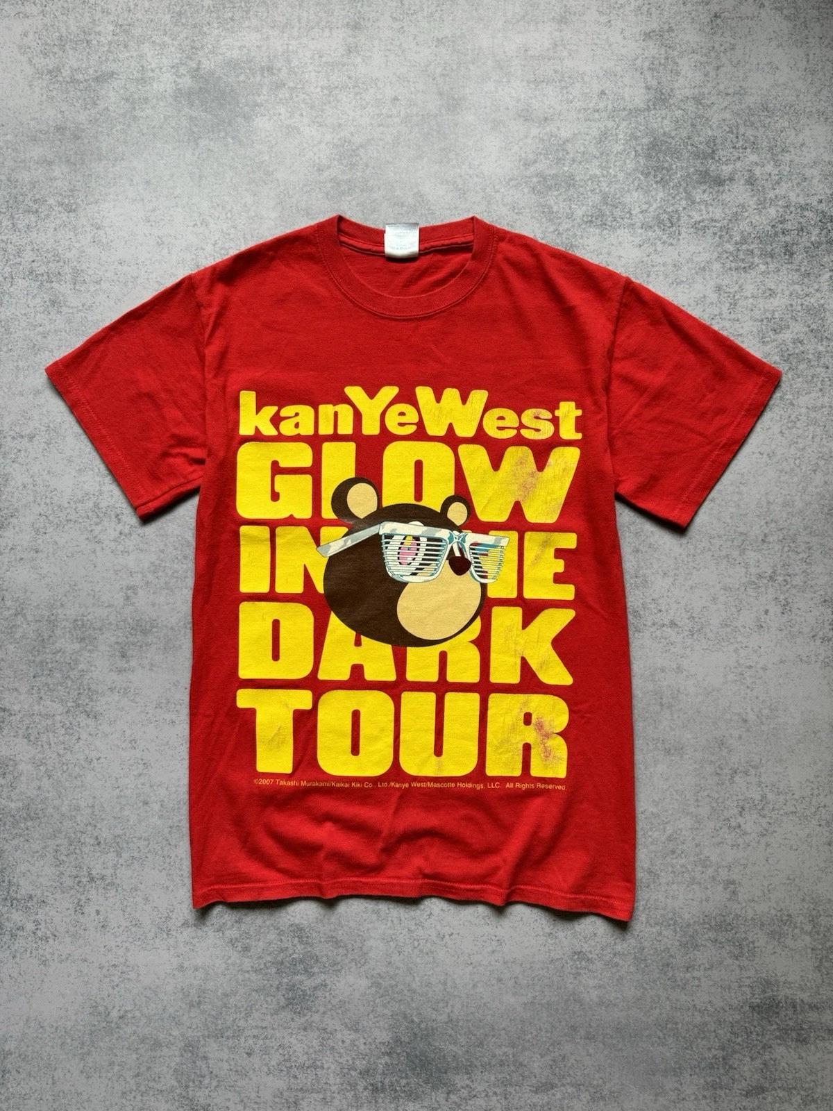 

Винтажная футболка Kanye West x Takashi Murakami Светящаяся в темноте Тур Y2K Мужская 4XL