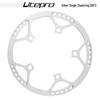 Litepro Folding Bike Crankset with Round Chainrings: 45T, 47T, 53T, 56T, 58T - Square Hole Design