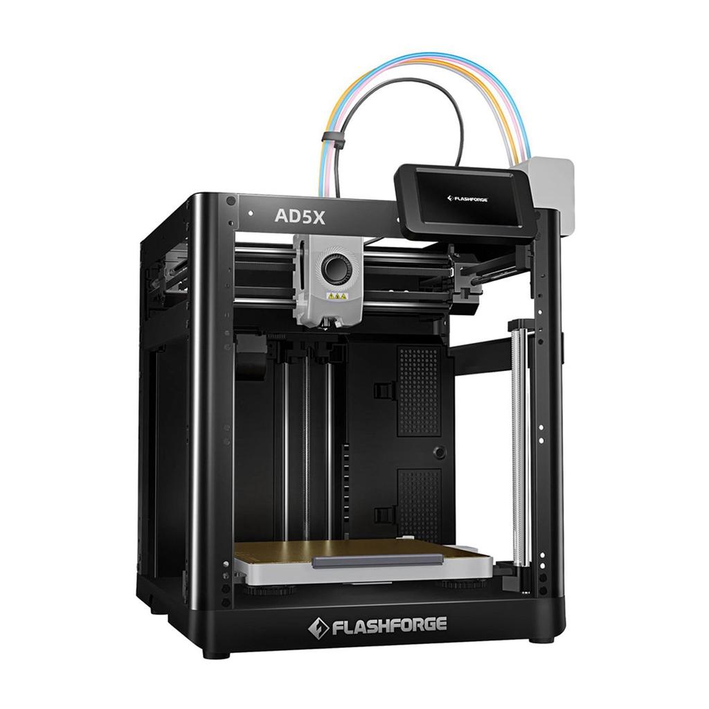 Stampante 3D Flashforge AD5X, Multicolore, Alta Velocità 600 mm/s, Livellamento Completamente Automatico, Estrusore Direct Drive 300°C, Struttura in Metallo Core XY